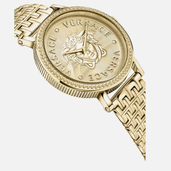 Versace V Dollar Ladies Gold Bracelet Watch